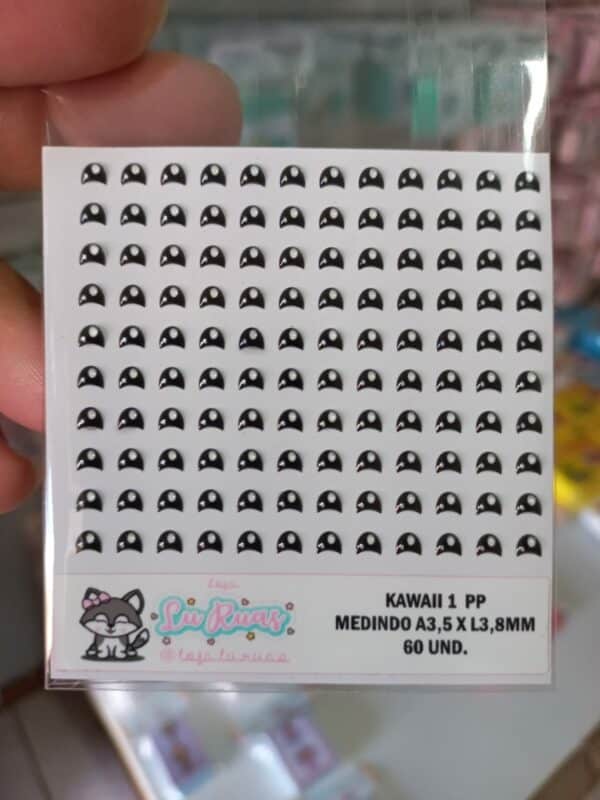 Adesivo Resinado Kawaii 1 PP Lu Ruas - Imagem 1
