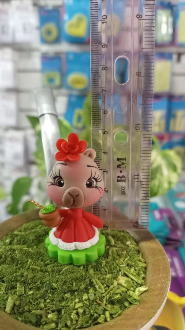 Enfeite de chimarrão Capivara Gaúcha - Imagem 2
