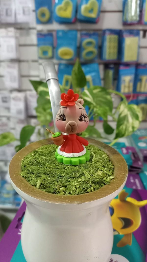 Enfeite de chimarrão Capivara Gaúcha - Imagem 1