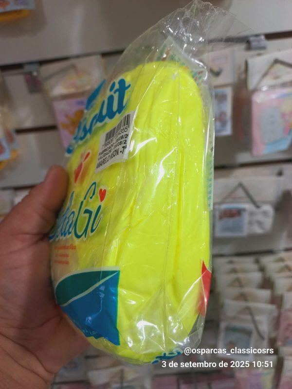 Massa Biscuit Amarelo Neon 700 gramas Bela Gi - Imagem 2