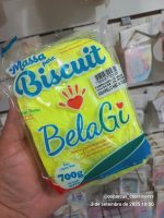 Massa Biscuit Amarelo Neon 700 gramas Bela Gi